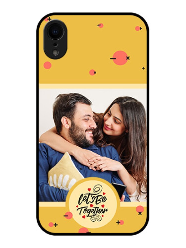 Custom iPhone XR Custom Metal Phone Case - Lets Be Together Design