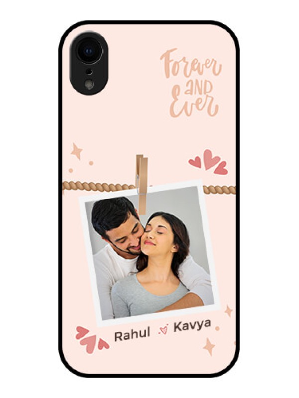 Custom iPhone XR Custom Metal Phone Case - Forever And Ever Love Design