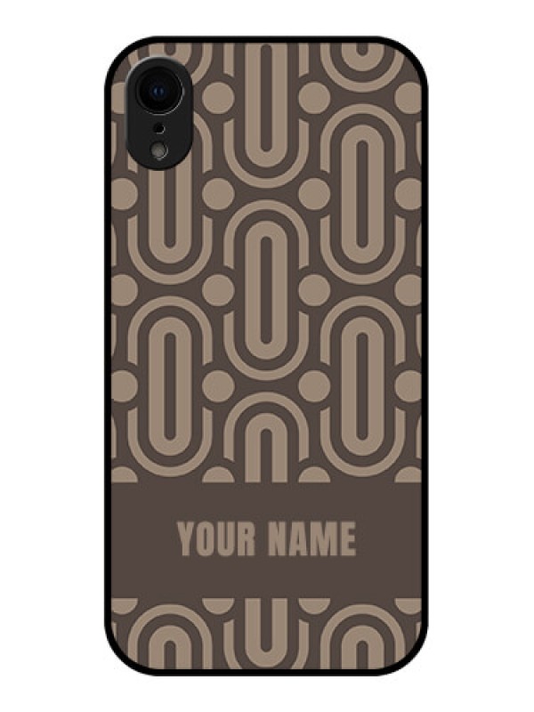 Custom iPhone XR Custom Metal Phone Case - Captivating Zero Pattern Design