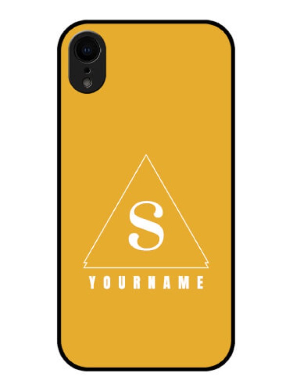 Custom iPhone XR Custom Metal Phone Case - Simple Triangle Design