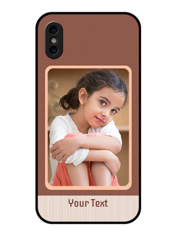 Custom iPhone XS Custom Metal Phone Case - Simple Pic Upload Design