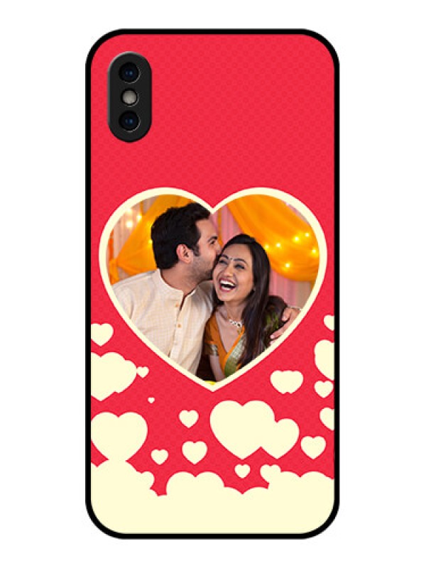 Custom iPhone XS Custom Metal Phone Case - Love Symbols Phone Cover Design