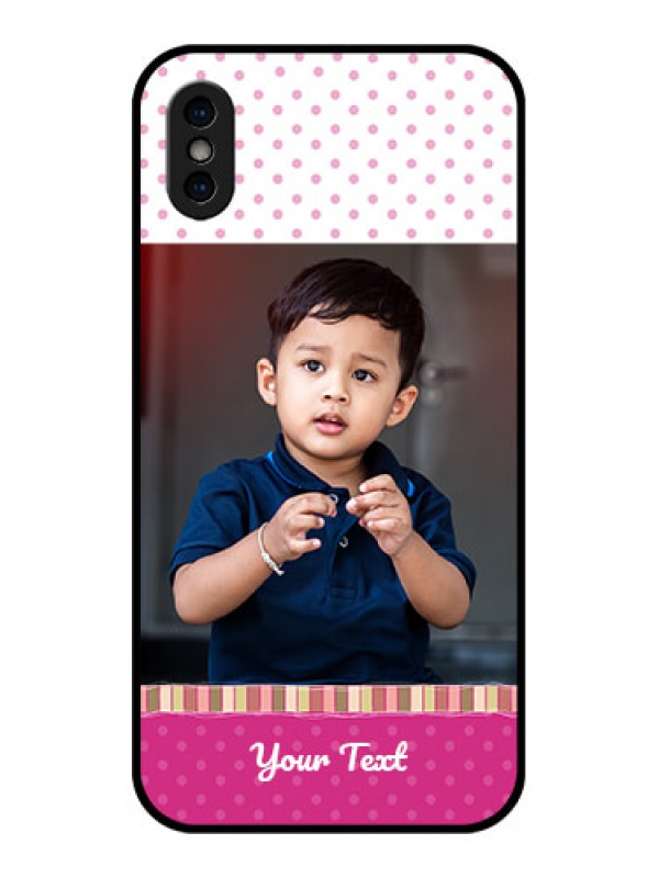 Custom iPhone XS Custom Metal Phone Case - Cute Girls Cover Design