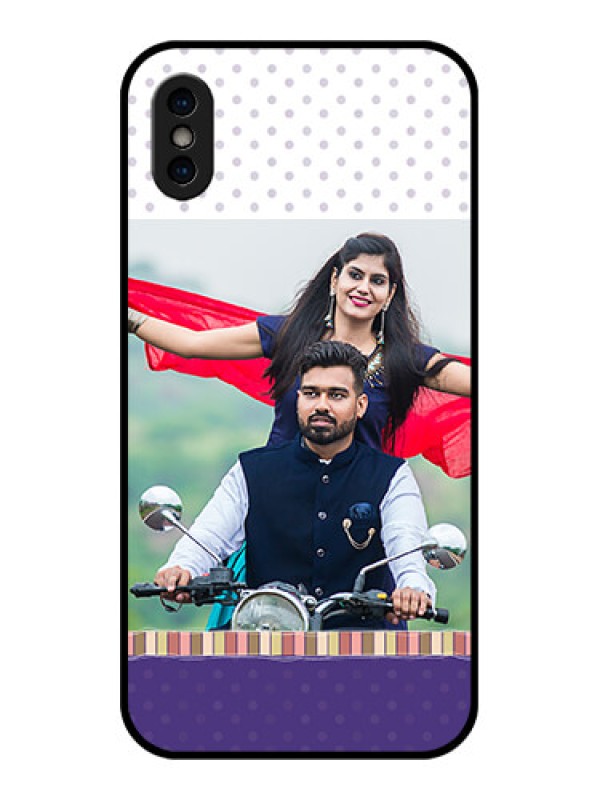 Custom iPhone XS Custom Metal Phone Case - Cute Family Design