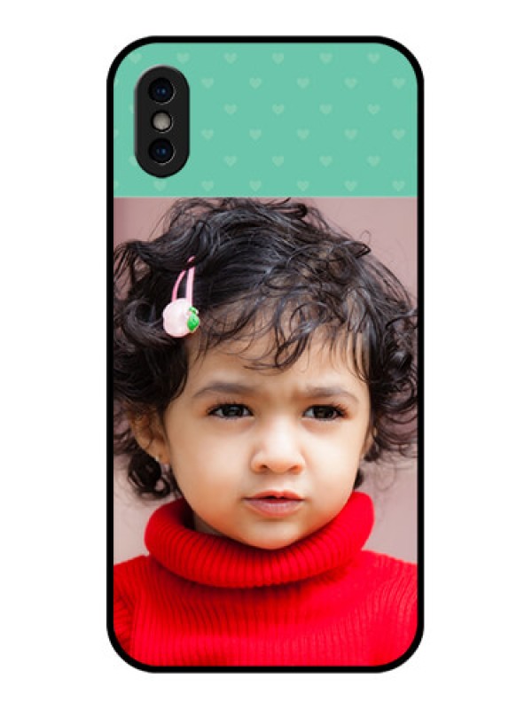 Custom iPhone XS Custom Metal Phone Case - Lovers Picture Design