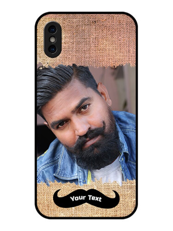 Custom iPhone XS Custom Metal Phone Case - With Texture Design