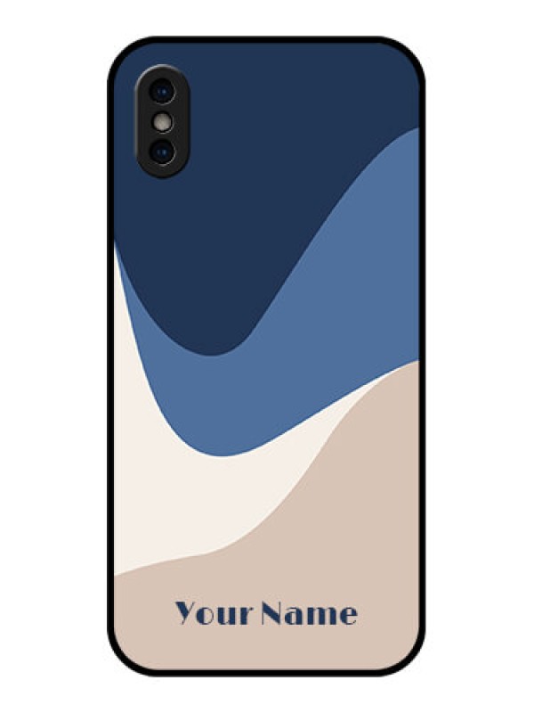 Custom iPhone XS Custom Metal Phone Case - Abstract Drip Art Design