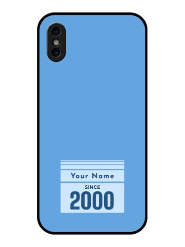 Custom iPhone XS Custom Metal Phone Case - Custom Year Of Birth Design