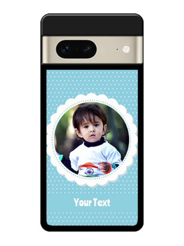 Custom Google Pixel 7 5G Custom Metal Phone CaseViolet Pattern Design