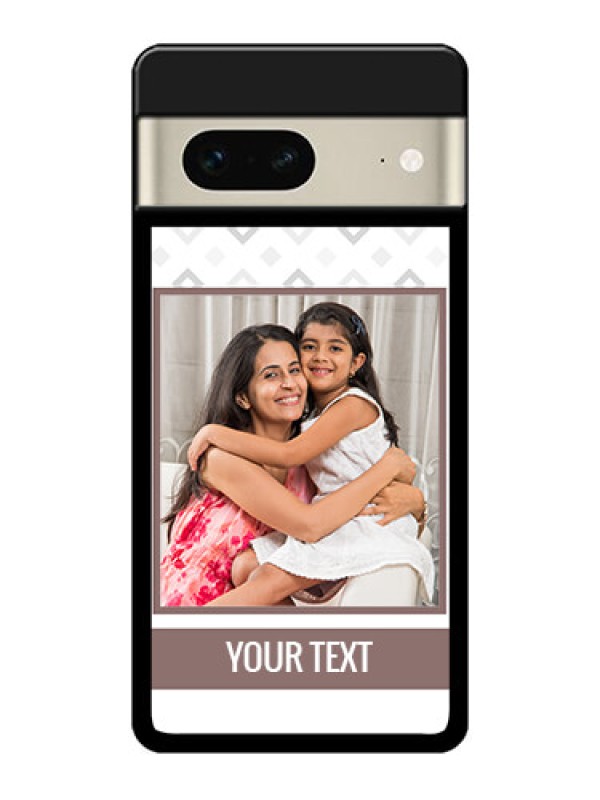 Custom Google Pixel 7 5G Custom Metal Phone CaseSimple Diamond Design