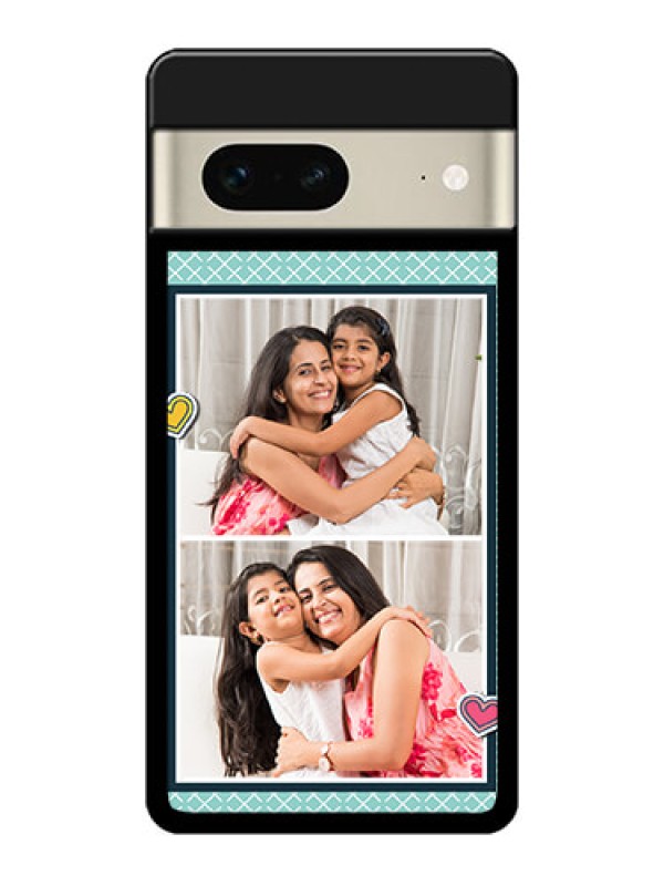 Custom Google Pixel 7 5G Custom Metal Phone Case2 Image Holder With Pattern Design