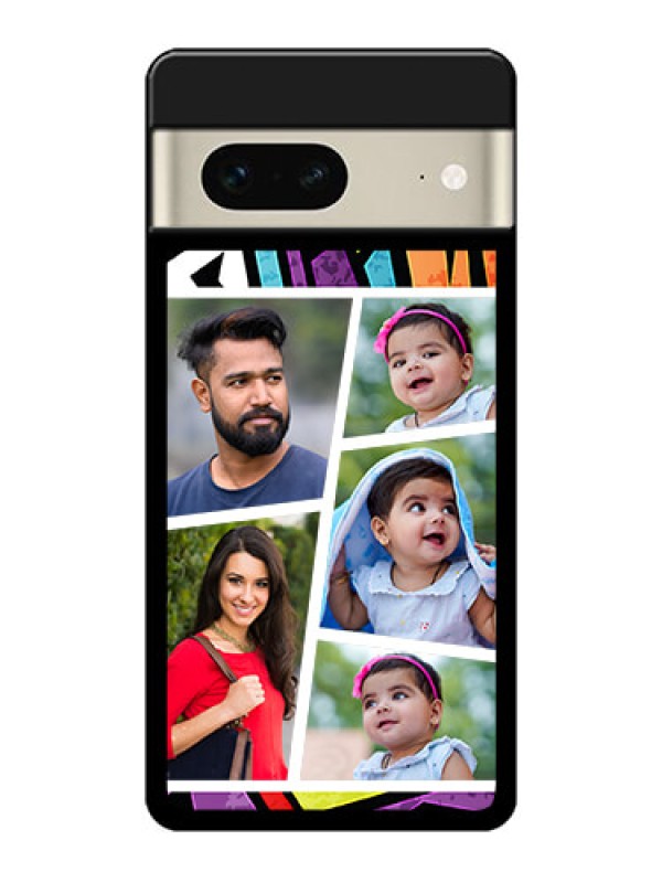 Custom Google Pixel 7 5G Custom Metal Phone CaseGraffiti Pattern Design