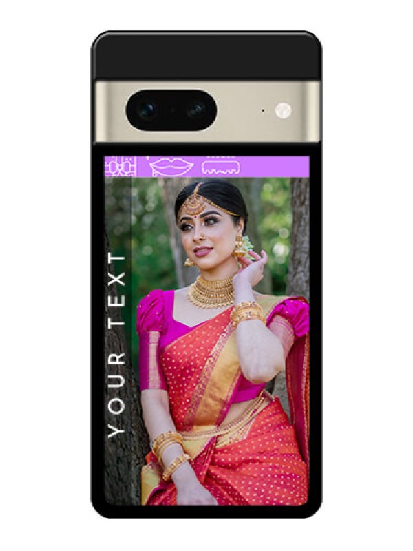 Custom Google Pixel 7 5G Custom Metal Phone CaseBirthday Icons Design