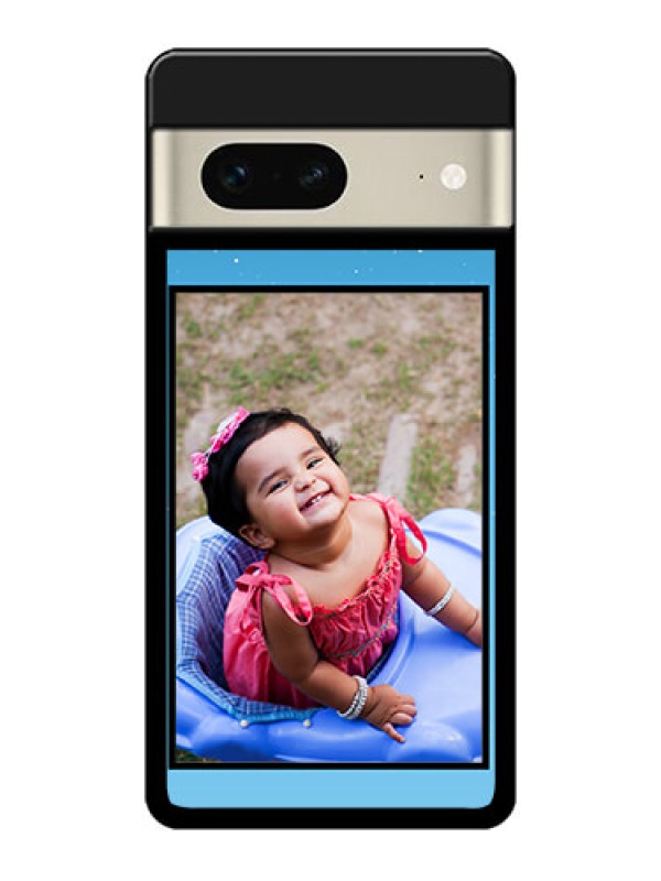 Custom Google Pixel 7 5G Custom Metal Phone CaseWave Pattern Colorful Design