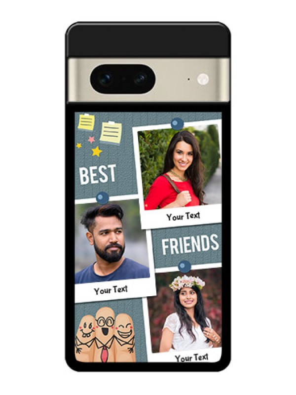 Custom Google Pixel 7 5G Custom Metal Phone CaseSticky Frames And Friendship Design