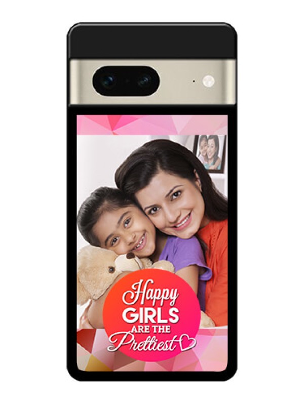 Custom Google Pixel 7 5G Custom Metal Phone CaseAbstract Triangle Design