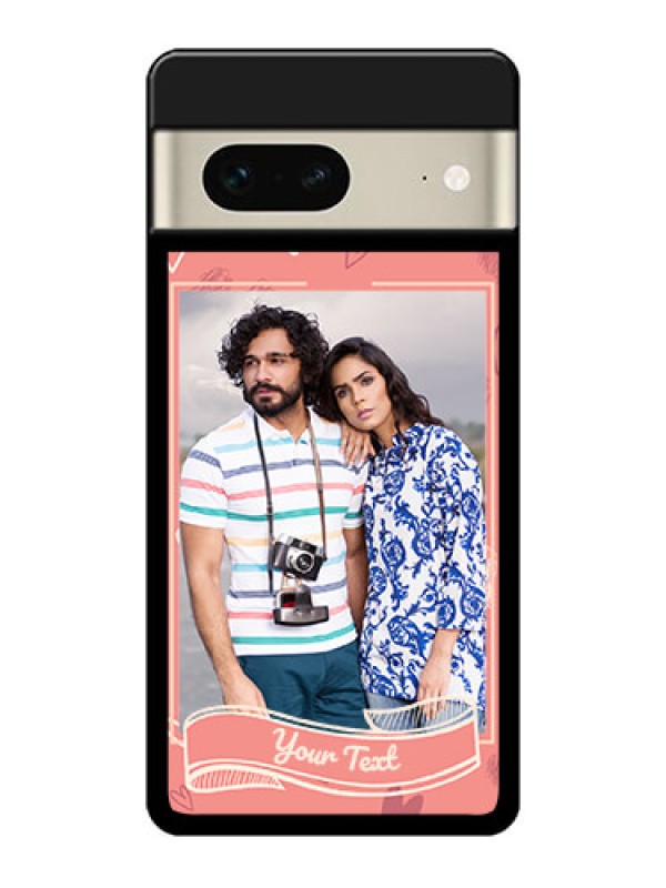 Custom Google Pixel 7 5G Custom Metal Phone CaseLove Doodle Art Design