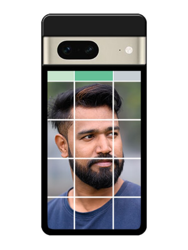 Custom Google Pixel 7 5G Custom Metal Phone CaseWith White Box Pattern