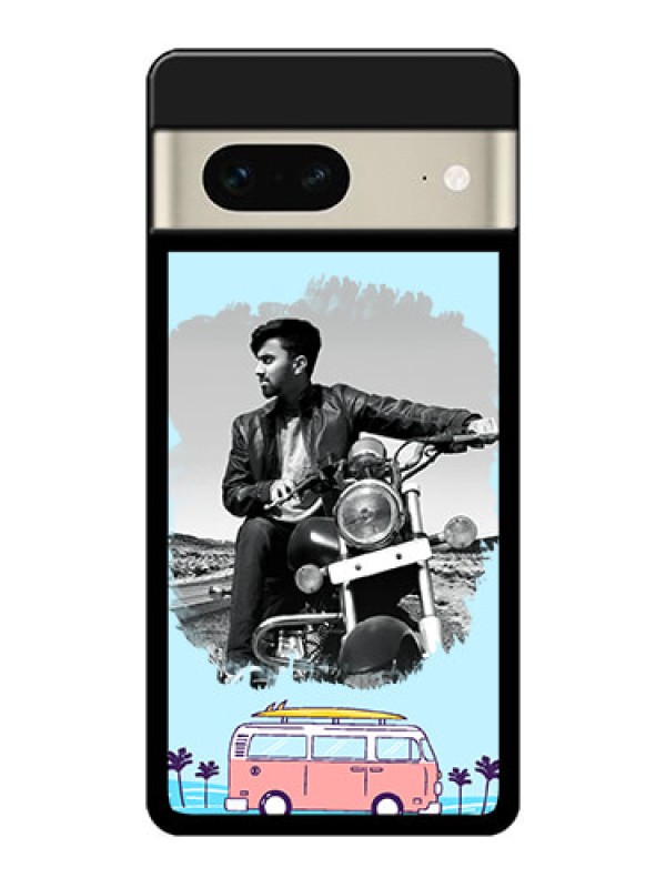Custom Google Pixel 7 5G Custom Metal Phone CaseTravel and Adventure Design