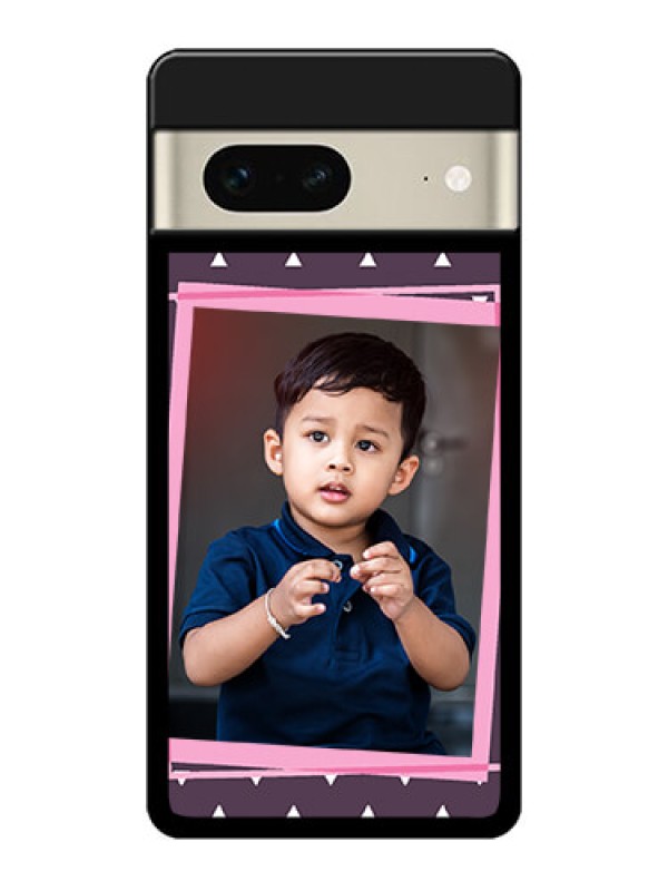 Custom Google Pixel 7 5G Custom Metal Phone CaseTriangle Pattern Dotted Design
