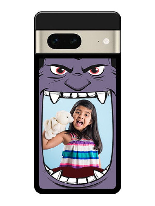 Custom Google Pixel 7 5G Custom Metal Phone CaseAngry Monster Design
