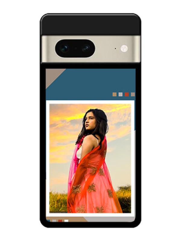 Custom Google Pixel 7 5G Custom Metal Phone CaseRetro Color Pallet Design