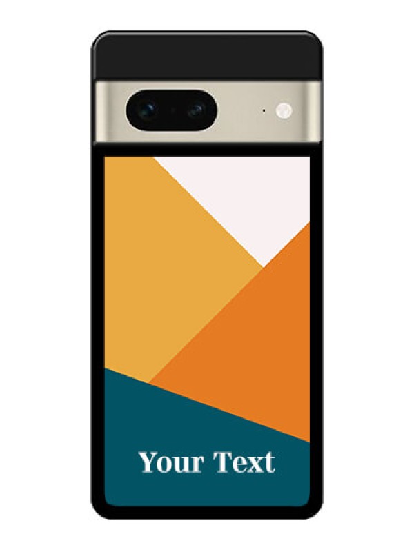 Custom Google Pixel 7 5G Custom Metal Phone CaseStacked Multi - Colour Design