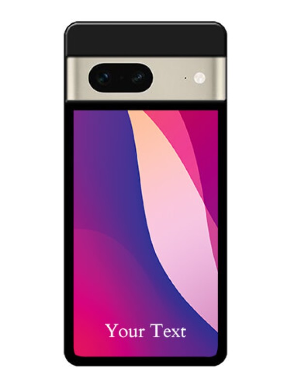 Custom Google Pixel 7 5G Custom Metal Phone CaseDigital Abstract Overlap Design