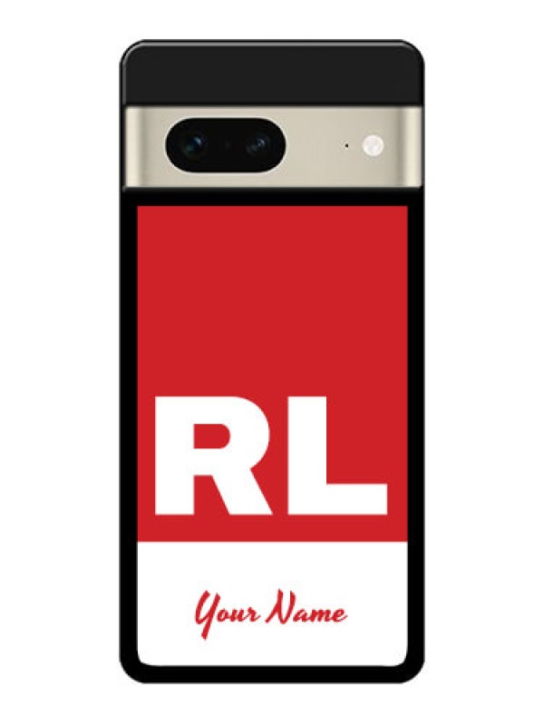 Custom Google Pixel 7 5G Custom Metal Phone CaseDual Tone Custom Text Design