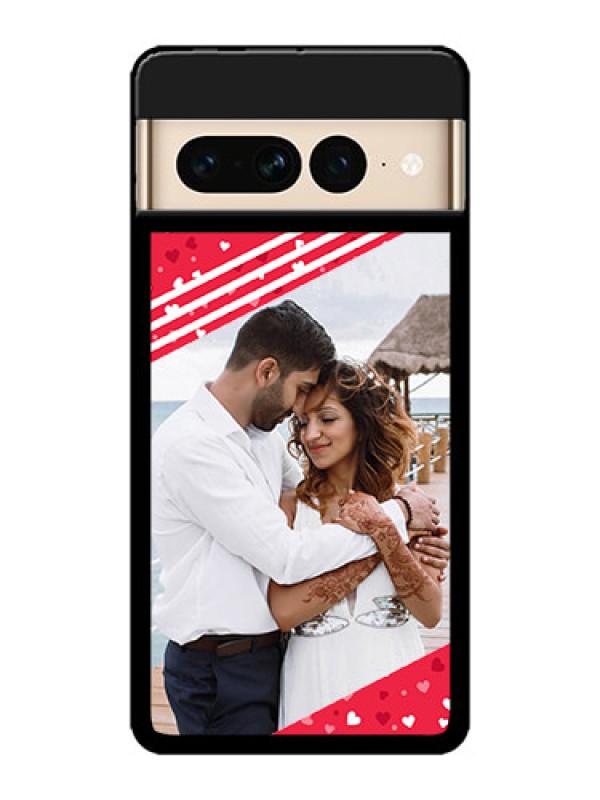 Custom Google Pixel 7 Pro 5G Custom Metal Phone CaseValentines Gift Design