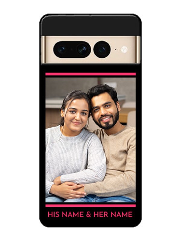 Custom Google Pixel 7 Pro 5G Custom Metal Phone CaseWith Add Text Design