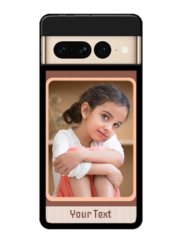 Custom Google Pixel 7 Pro 5G Custom Metal Phone CaseSimple Pic Upload Design