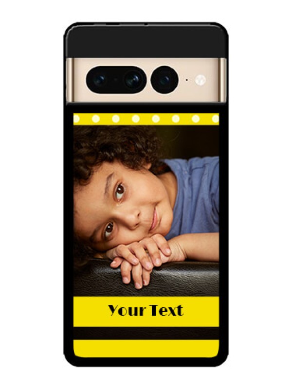 Custom Google Pixel 7 Pro 5G Custom Metal Phone CaseBright Yellow Case Design