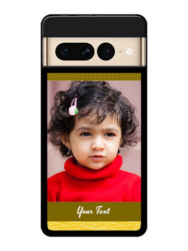 Custom Google Pixel 7 Pro 5G Custom Metal Phone CaseSimple Green Color Design