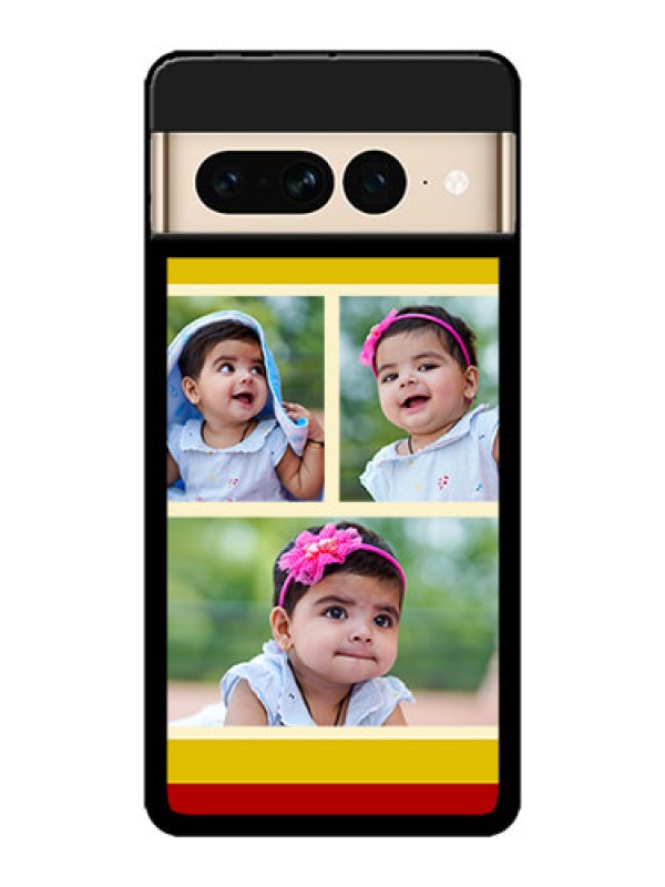 Custom Google Pixel 7 Pro 5G Custom Metal Phone CaseMultiple Pic Upload Design
