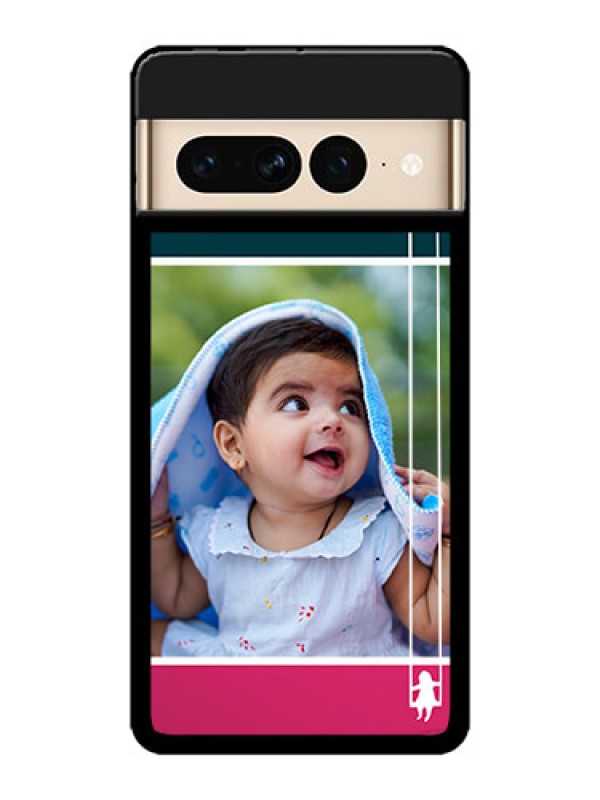 Custom Google Pixel 7 Pro 5G Custom Metal Phone CaseCute Girl With Cloud Design