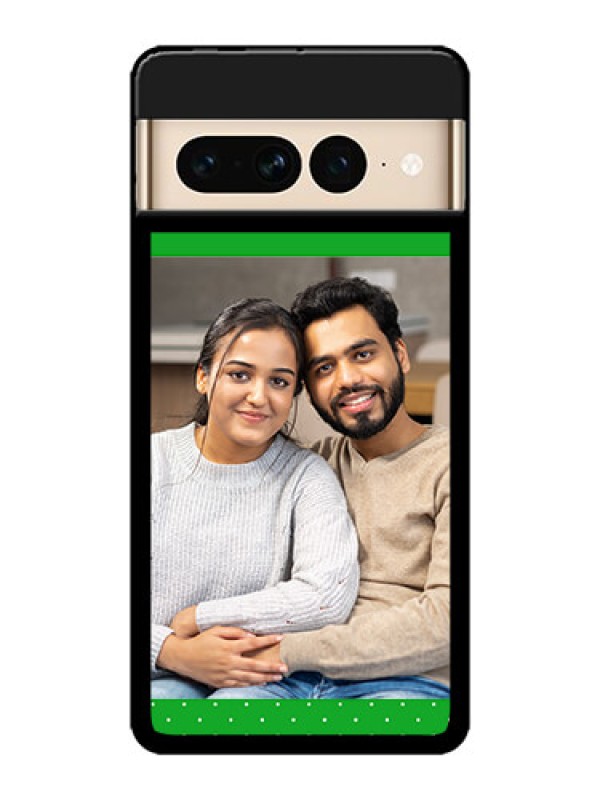 Custom Google Pixel 7 Pro 5G Custom Metal Phone CaseGreen Pattern Design