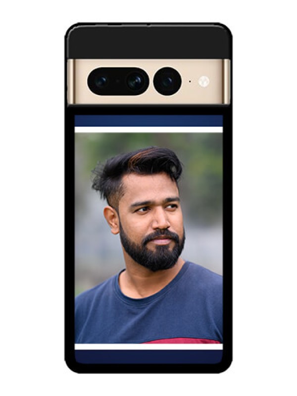 Custom Google Pixel 7 Pro 5G Custom Metal Phone CaseSimple Royal Blue Design