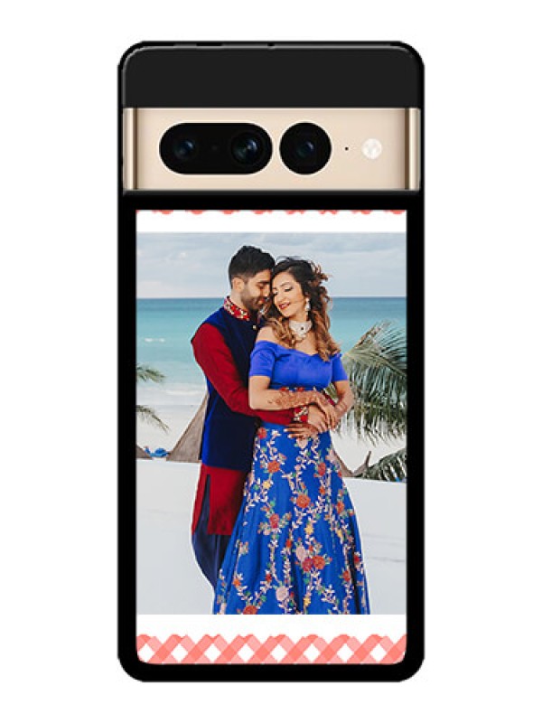 Custom Google Pixel 7 Pro 5G Custom Metal Phone CasePink Pattern Design