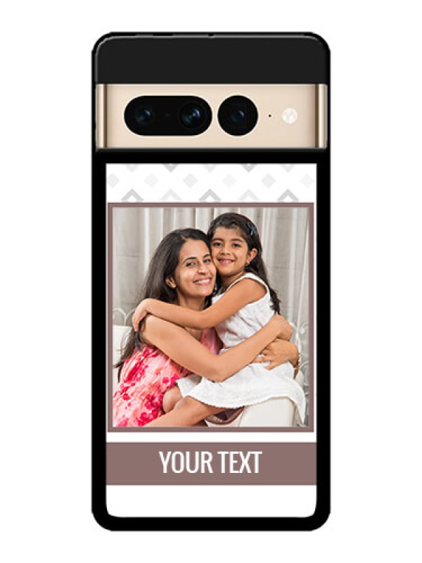 Custom Google Pixel 7 Pro 5G Custom Metal Phone CaseSimple Diamond Design