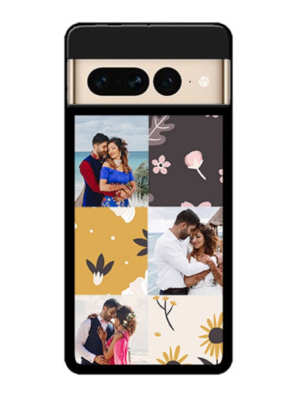 Custom Google Pixel 7 Pro 5G Custom Metal Phone Case3 Images With Floral Design