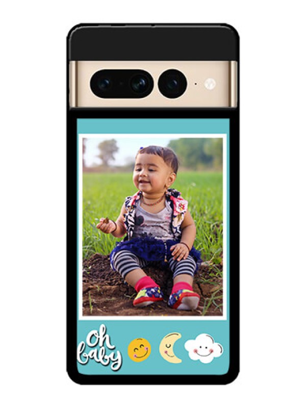 Custom Google Pixel 7 Pro 5G Custom Metal Phone CaseSmiley Kids Stars Design