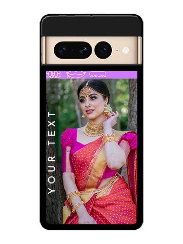 Custom Google Pixel 7 Pro 5G Custom Metal Phone CaseBirthday Icons Design