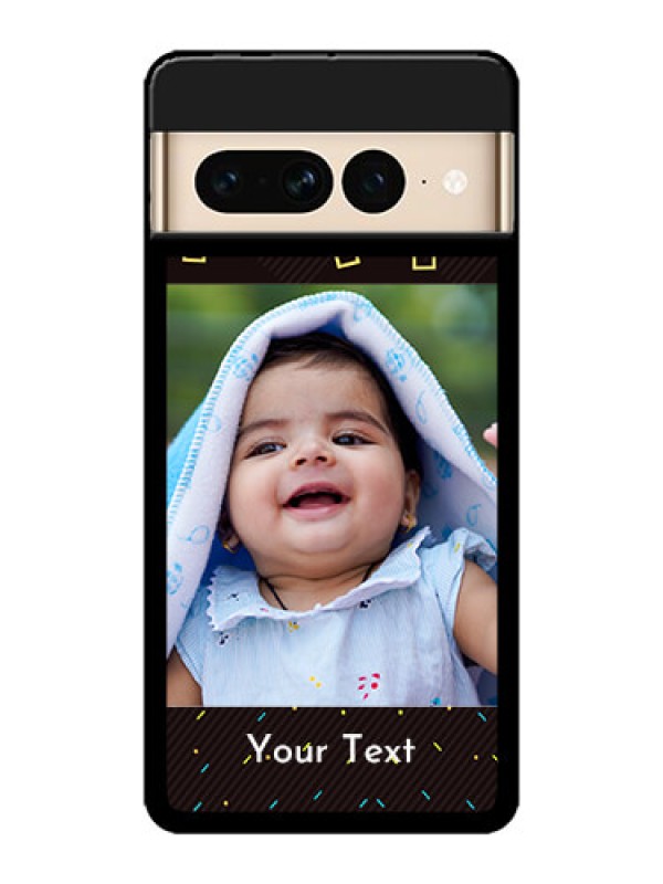 Custom Google Pixel 7 Pro 5G Custom Metal Phone CaseWith Confetti Birthday Design