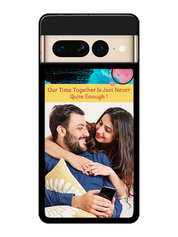 Custom Google Pixel 7 Pro 5G Custom Metal Phone CaseQuote With Acrylic Painting Design