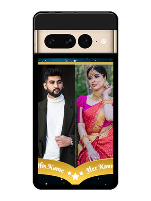 Custom Google Pixel 7 Pro 5G Custom Metal Phone CaseGalaxy Stars Backdrop Design
