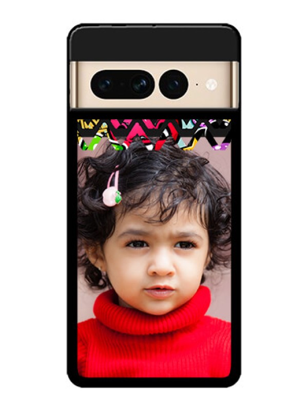 Custom Google Pixel 7 Pro 5G Custom Metal Phone CaseNeon Abstract Design