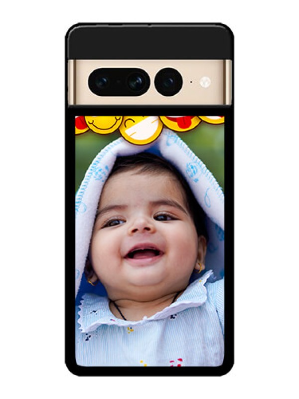 Custom Google Pixel 7 Pro 5G Custom Metal Phone CaseWith Smiley Emoji Design