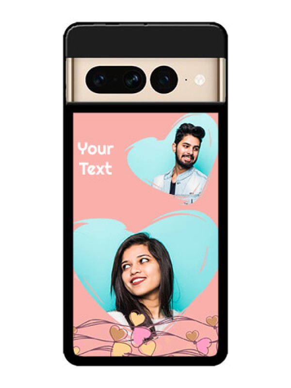 Custom Google Pixel 7 Pro 5G Custom Metal Phone CaseLove Doodle Design