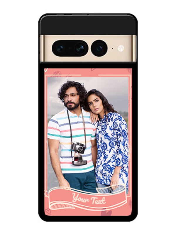 Custom Google Pixel 7 Pro 5G Custom Metal Phone CaseLove Doodle Art Design